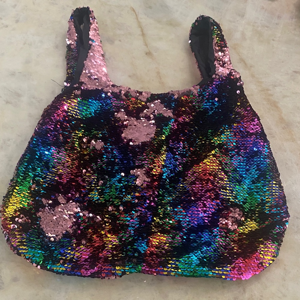 Multicolor Sequin Tote Bag